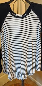 Black and White stripes tunic